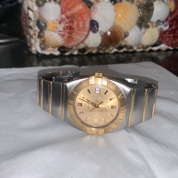 Omega Constellation Double Eagle Gold41mm Stainless steel bracelet with 18k Gold - Picture 5 of 6